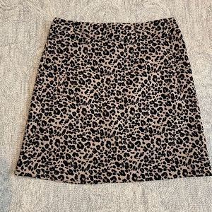 LOFT leopard skirt